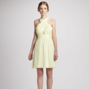 Alice + Olivia Martine Wrap Tulip Keyhole Dress